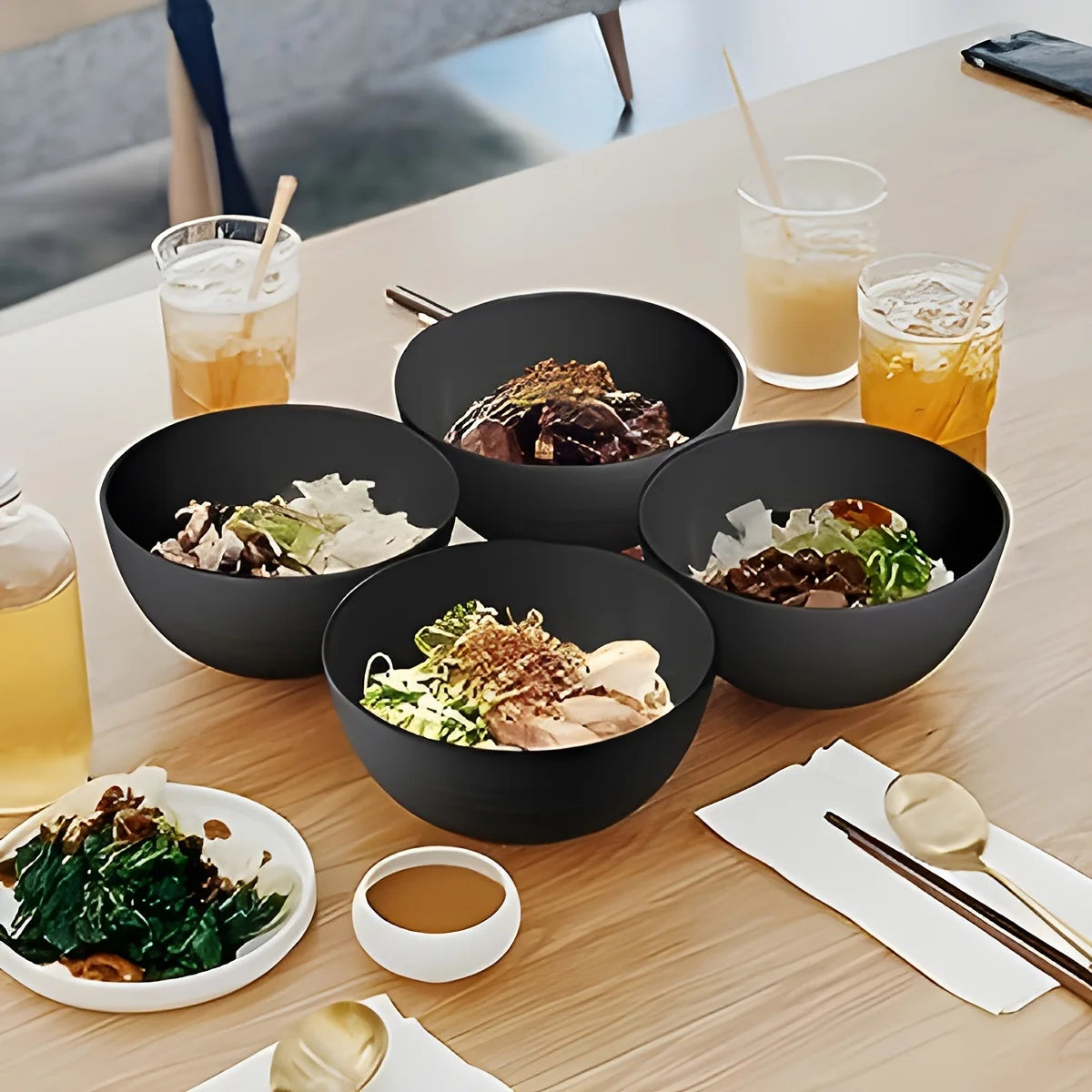 16/32pcs Tableware Set, Include Plates, Bowls Cups
