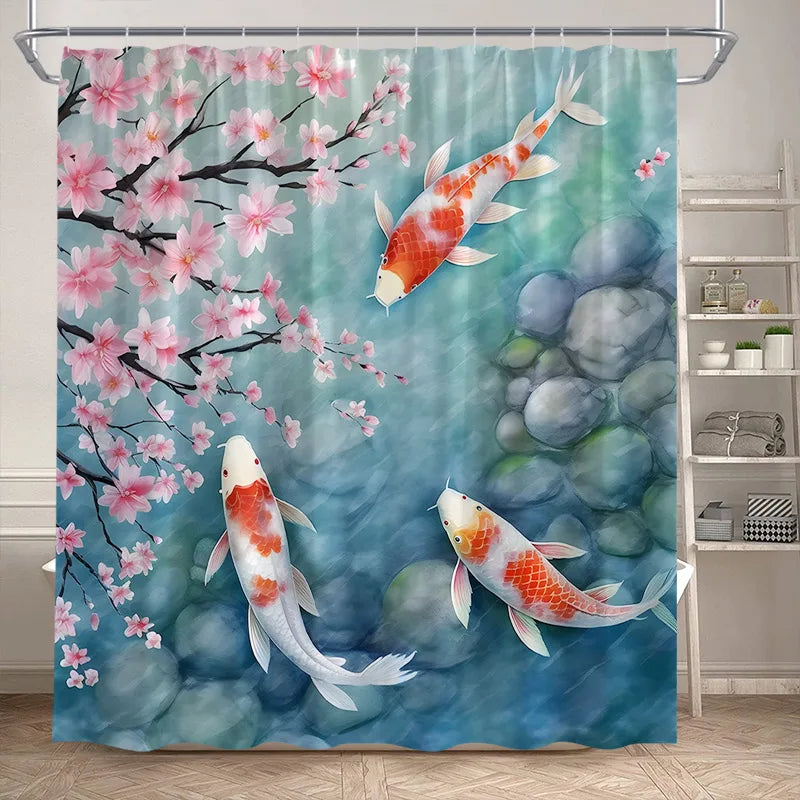Lotus Shower Curtains