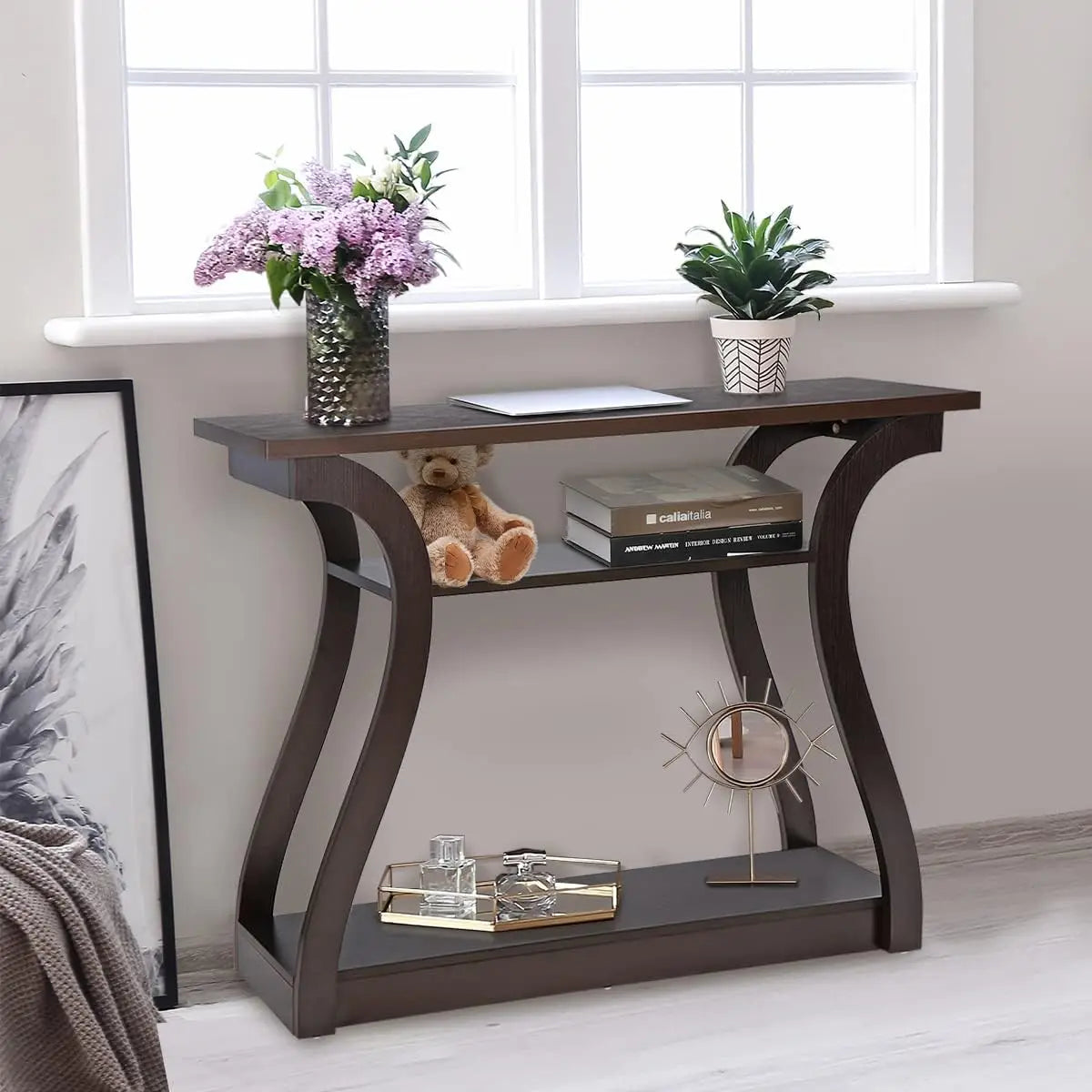 Wood Console Table