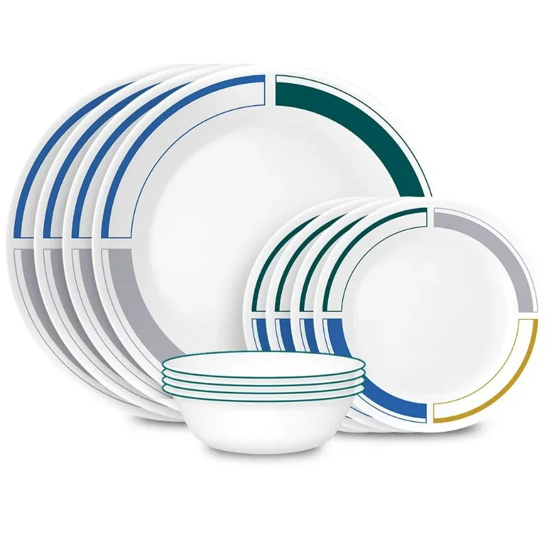 Color Block 12-pc Dinnerware Set
