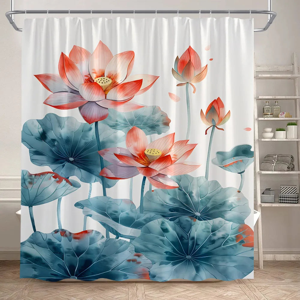 Lotus Shower Curtains