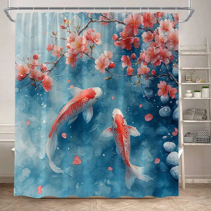 Lotus Shower Curtains