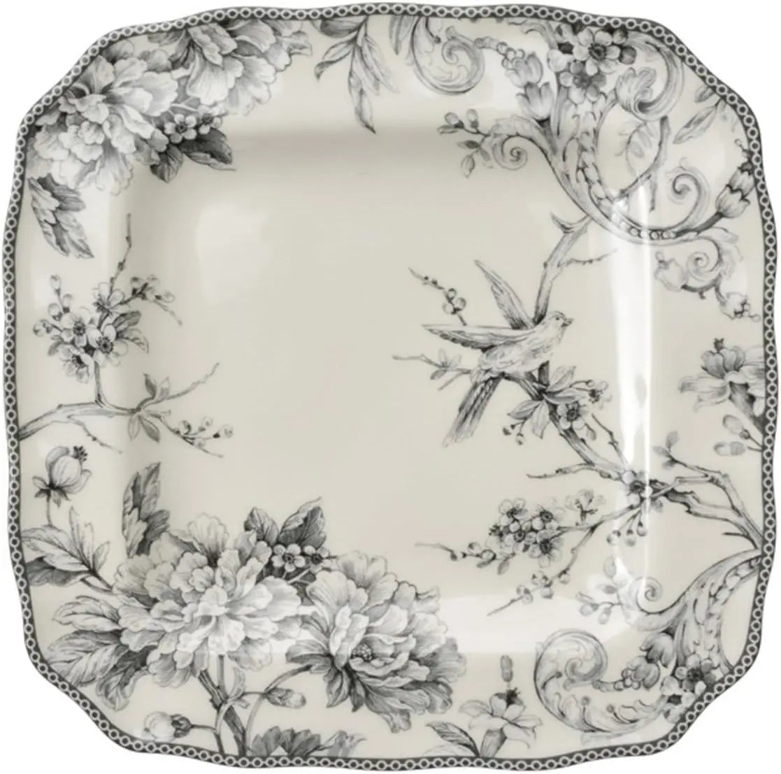 White and Grey Porcelain Dinnerware Set
