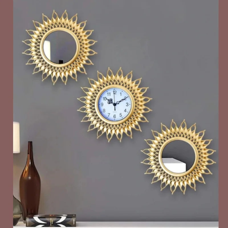 3 Pcs European Elegant Luxury Clock
