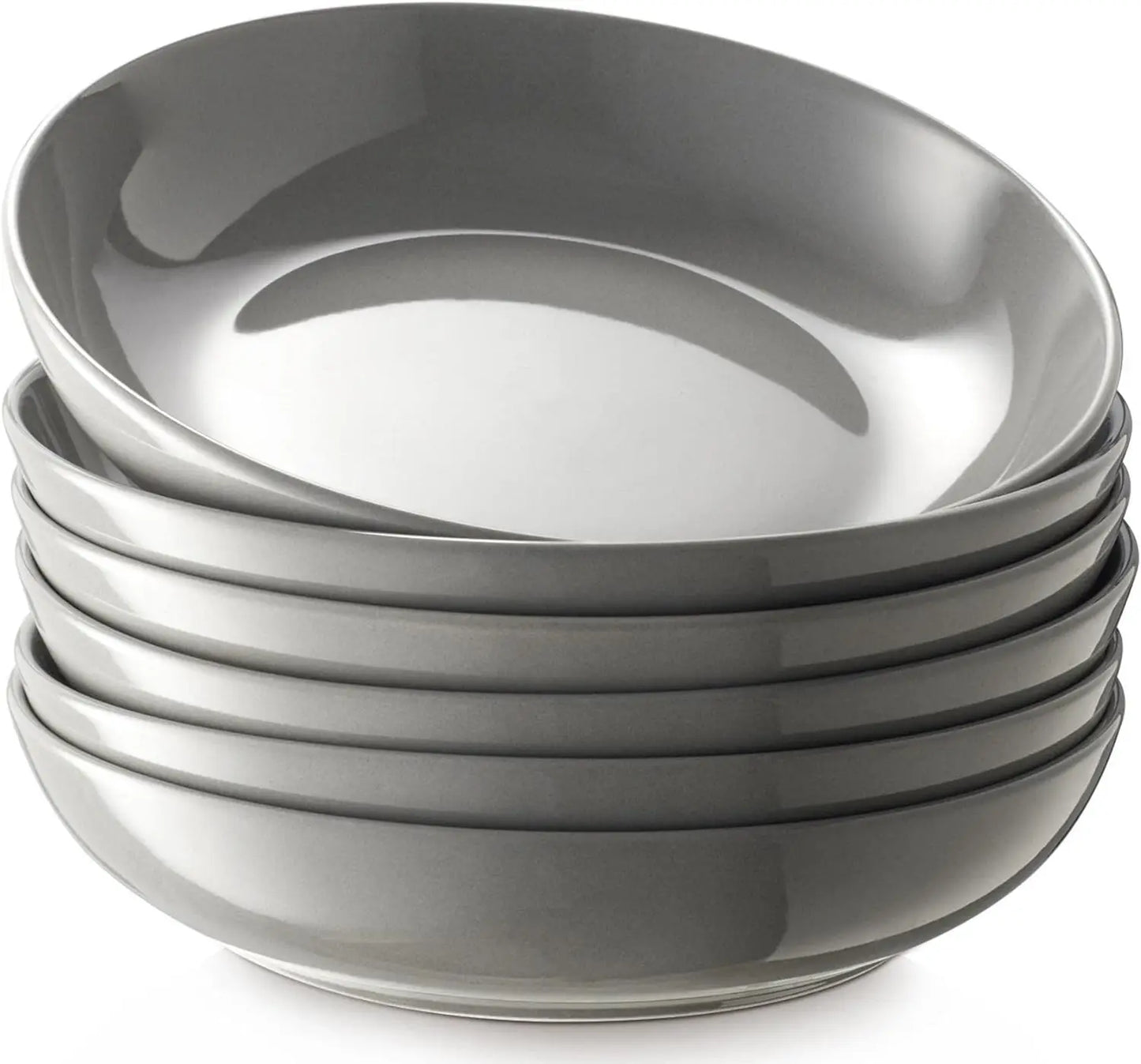 White Porcelain Pasta, Salad, and Soup Bowls
