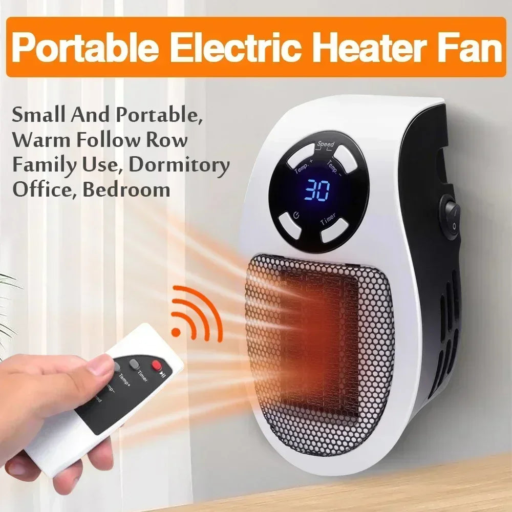 Heater Portable Electric Heater Plug-in Wall Mounted