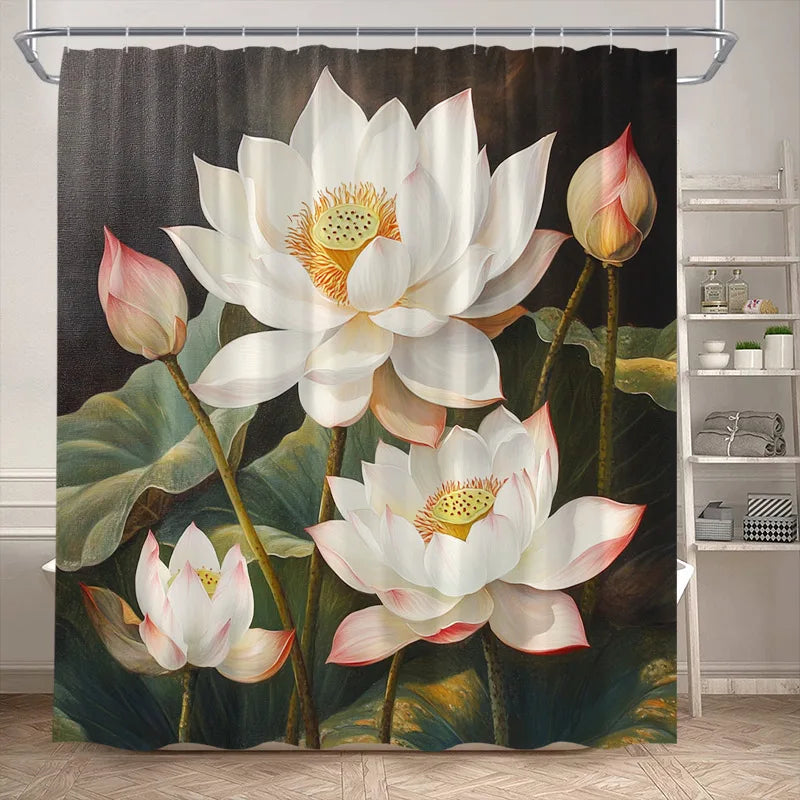 Lotus Shower Curtains