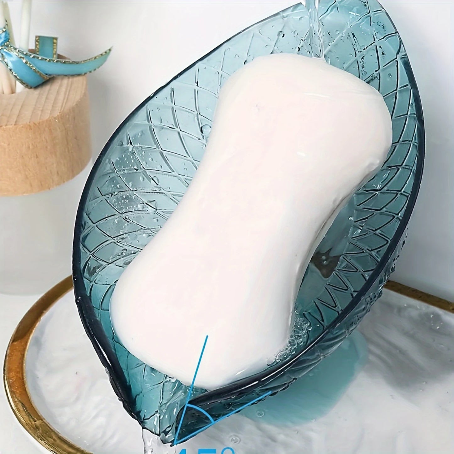 Leaf Shape Plastic Soap Dish