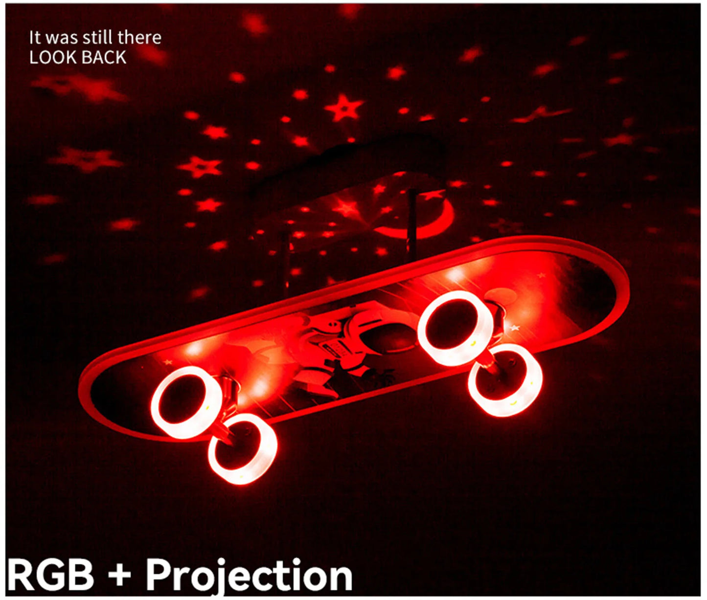 Kids Bedroom Skateboard Ceiling Light