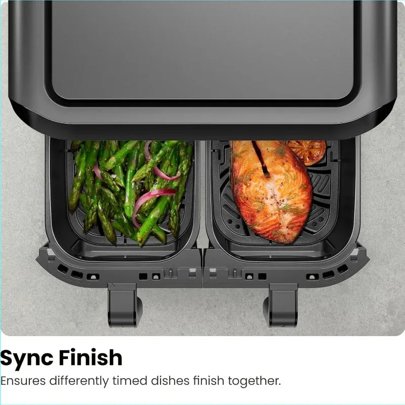 6 Quart Dual Basket Air Fryer -