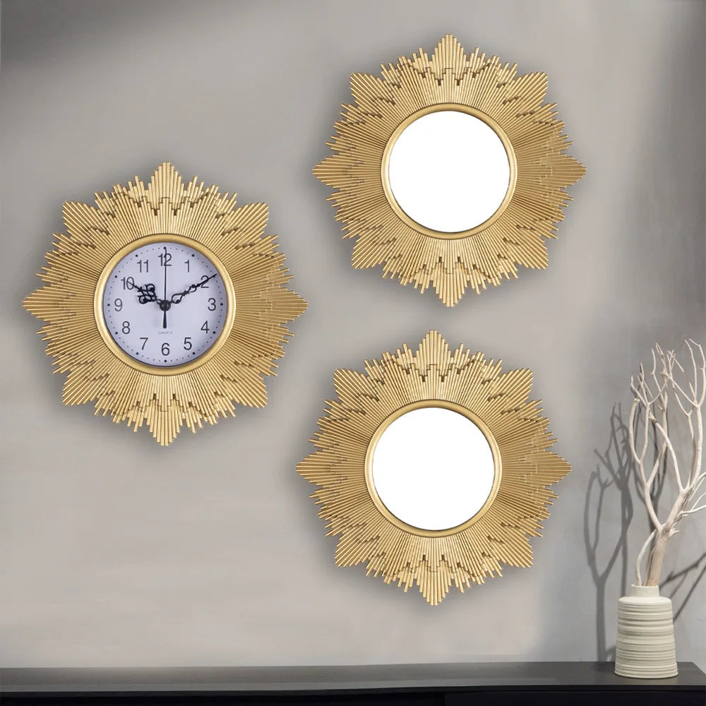 3 Pcs European Elegant Luxury Clock