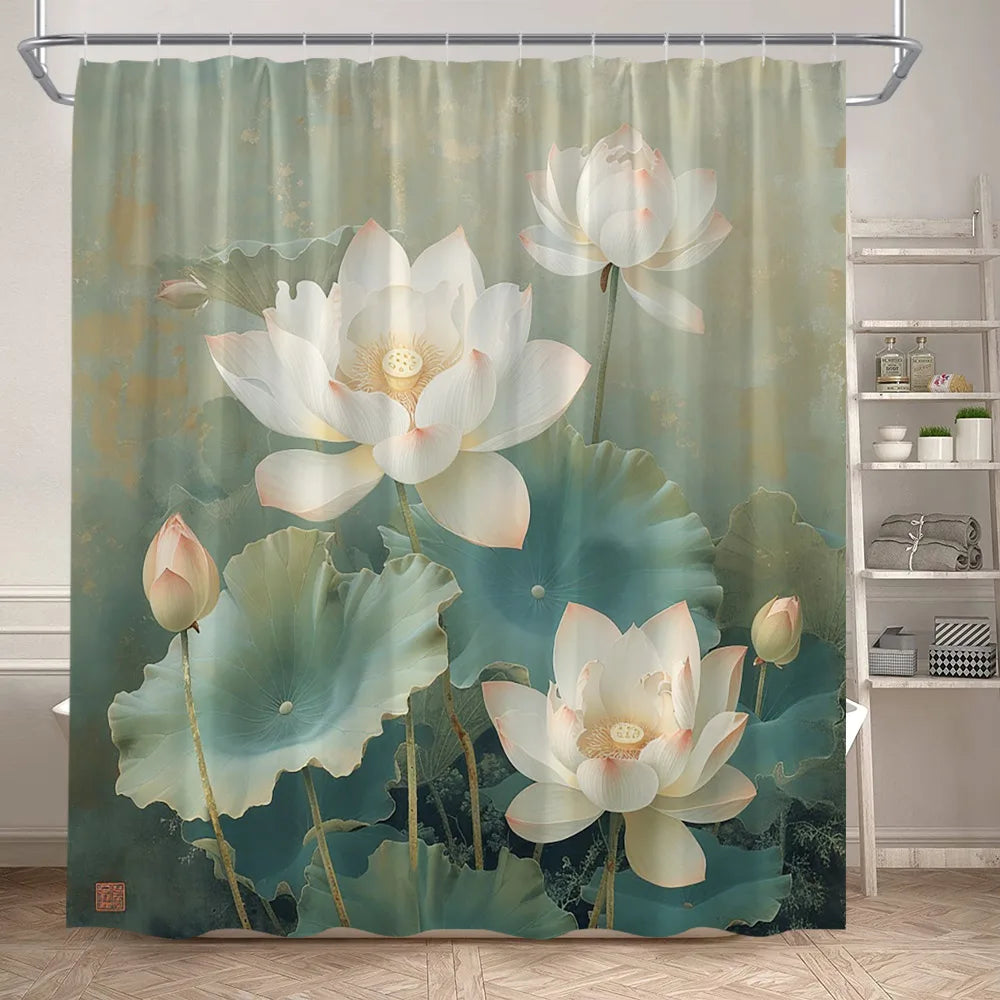 Lotus Shower Curtains