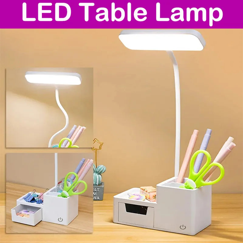 Reading Lamp Eye Protection With Pen Holder Bedside Lamp Book Night Light