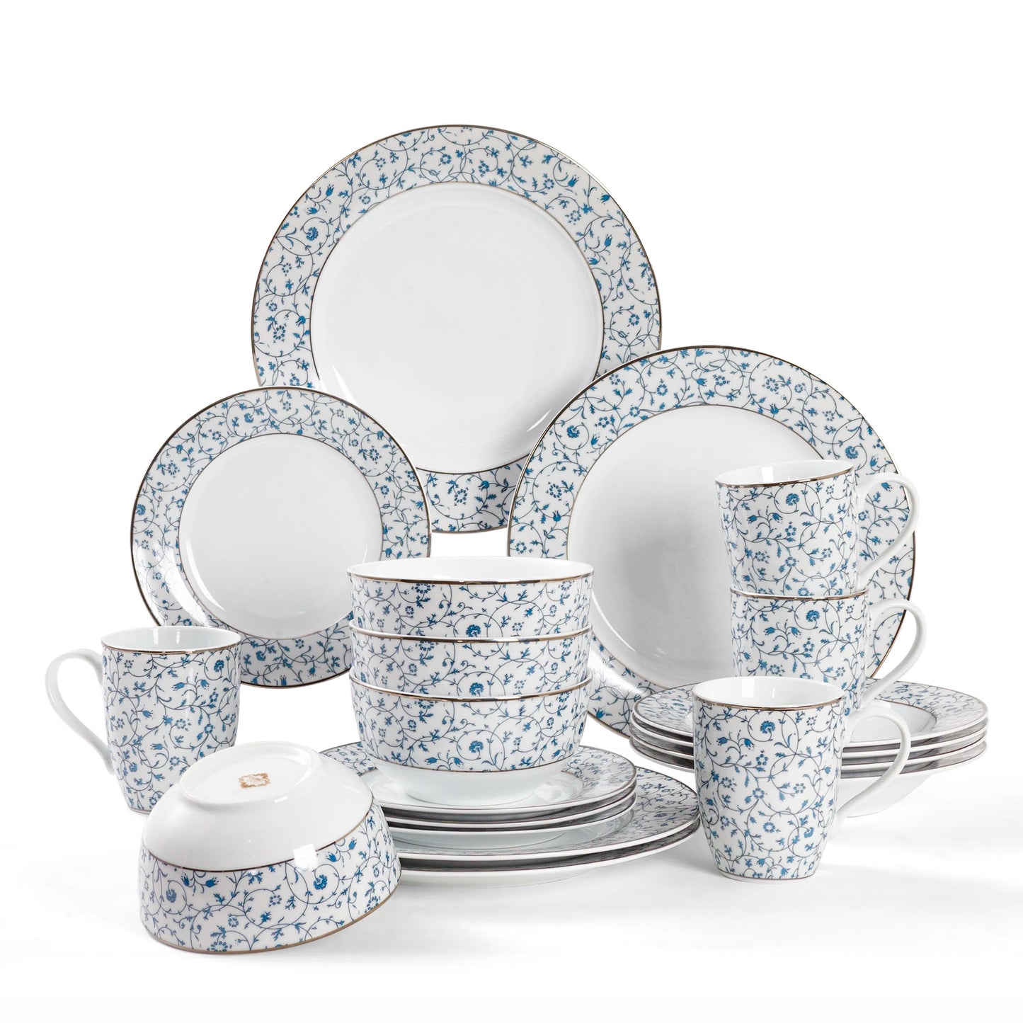 20 Pieces Ceramic Dinnerware Set