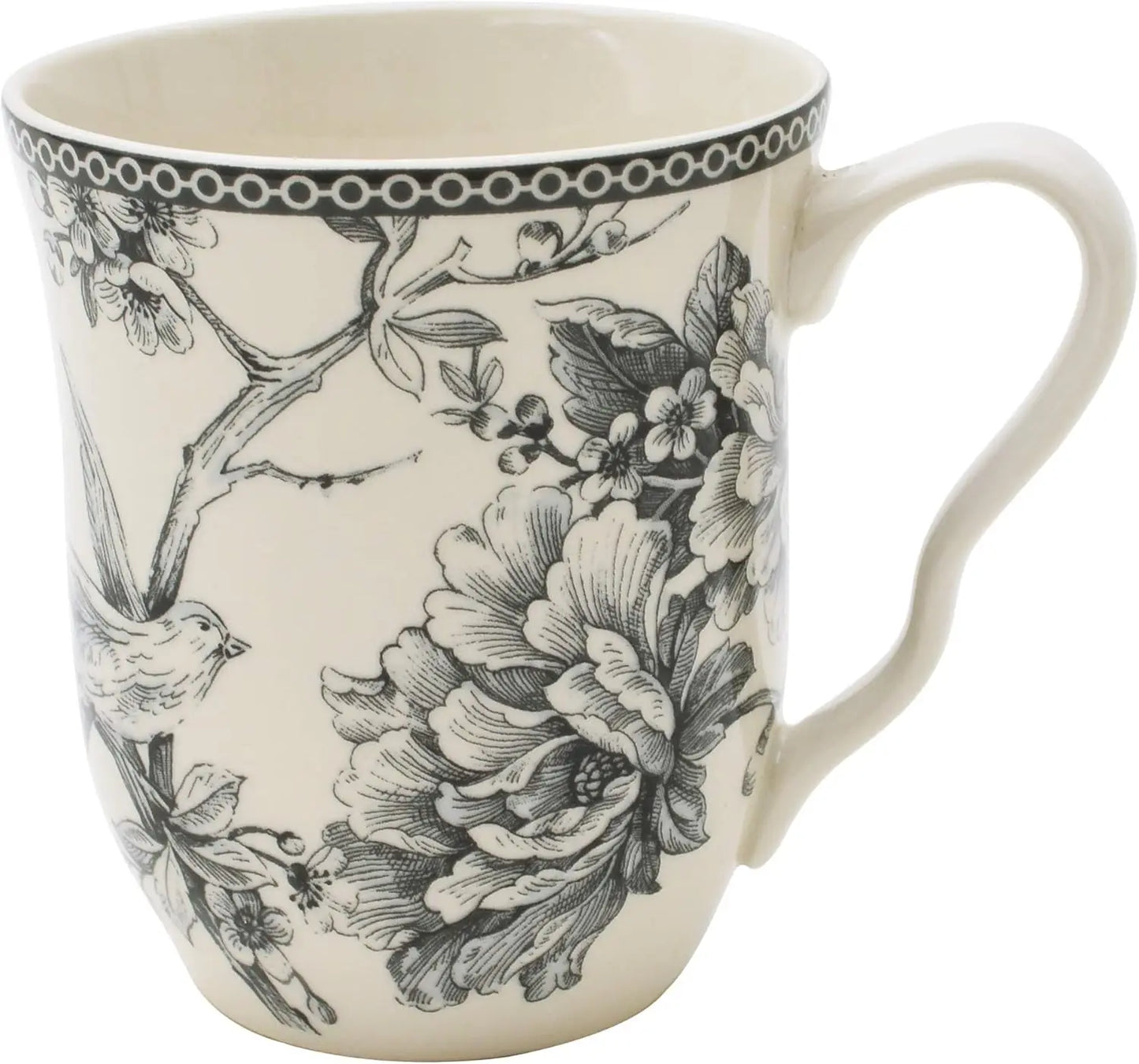 White and Grey Porcelain Dinnerware Set