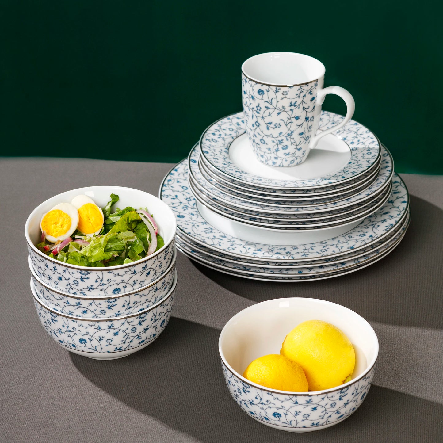20 Pieces Ceramic Dinnerware Set