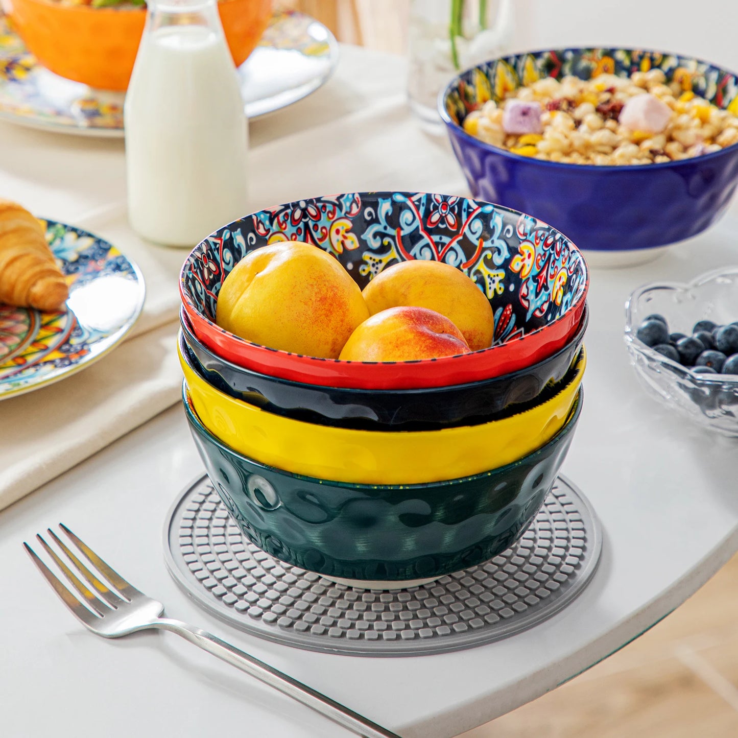 24 Piece Ceramic Dinnerware Set