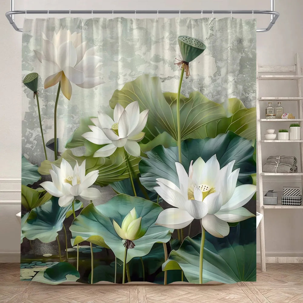 Lotus Shower Curtains