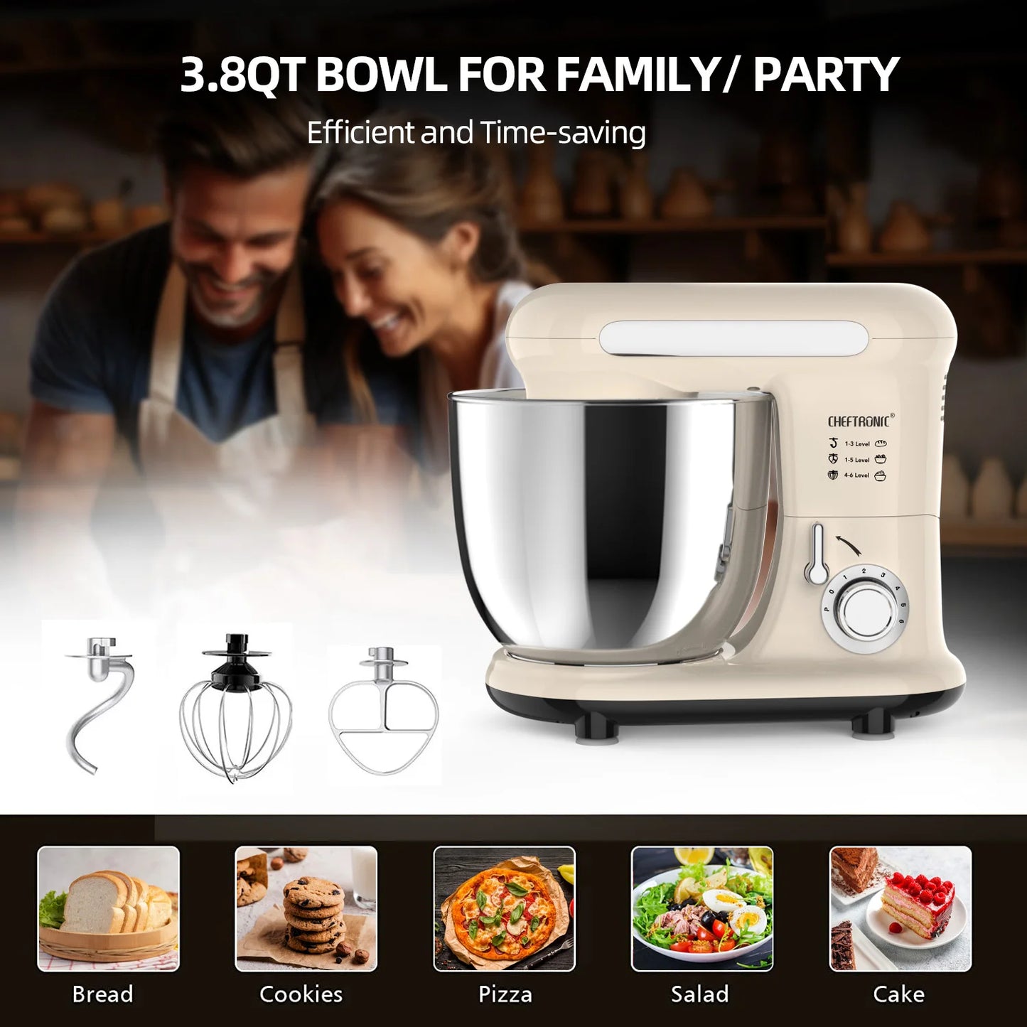 Tilt-head Kitchen Electric Dough Mixer