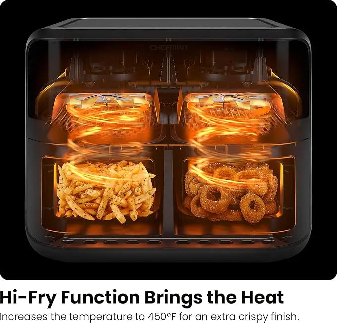 6 Quart Dual Basket Air Fryer -
