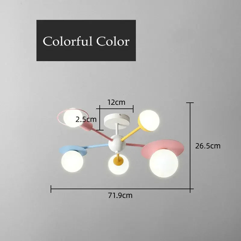 LED Blue Pink Ceiling Light