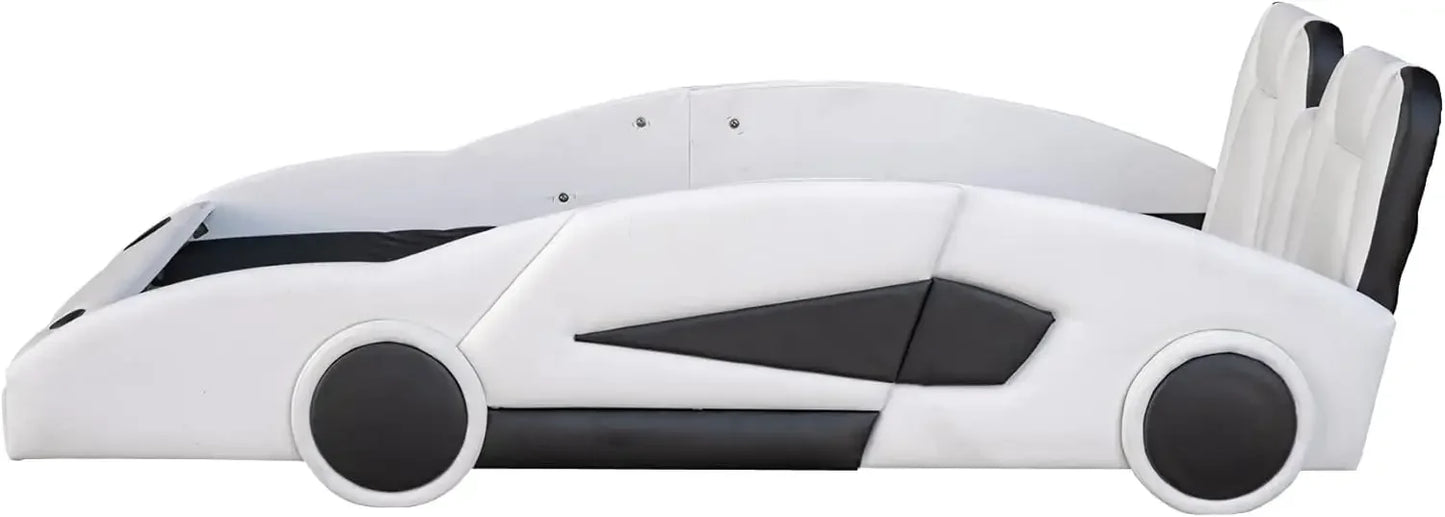 Car-Shaped Platform Wooden Bedframe