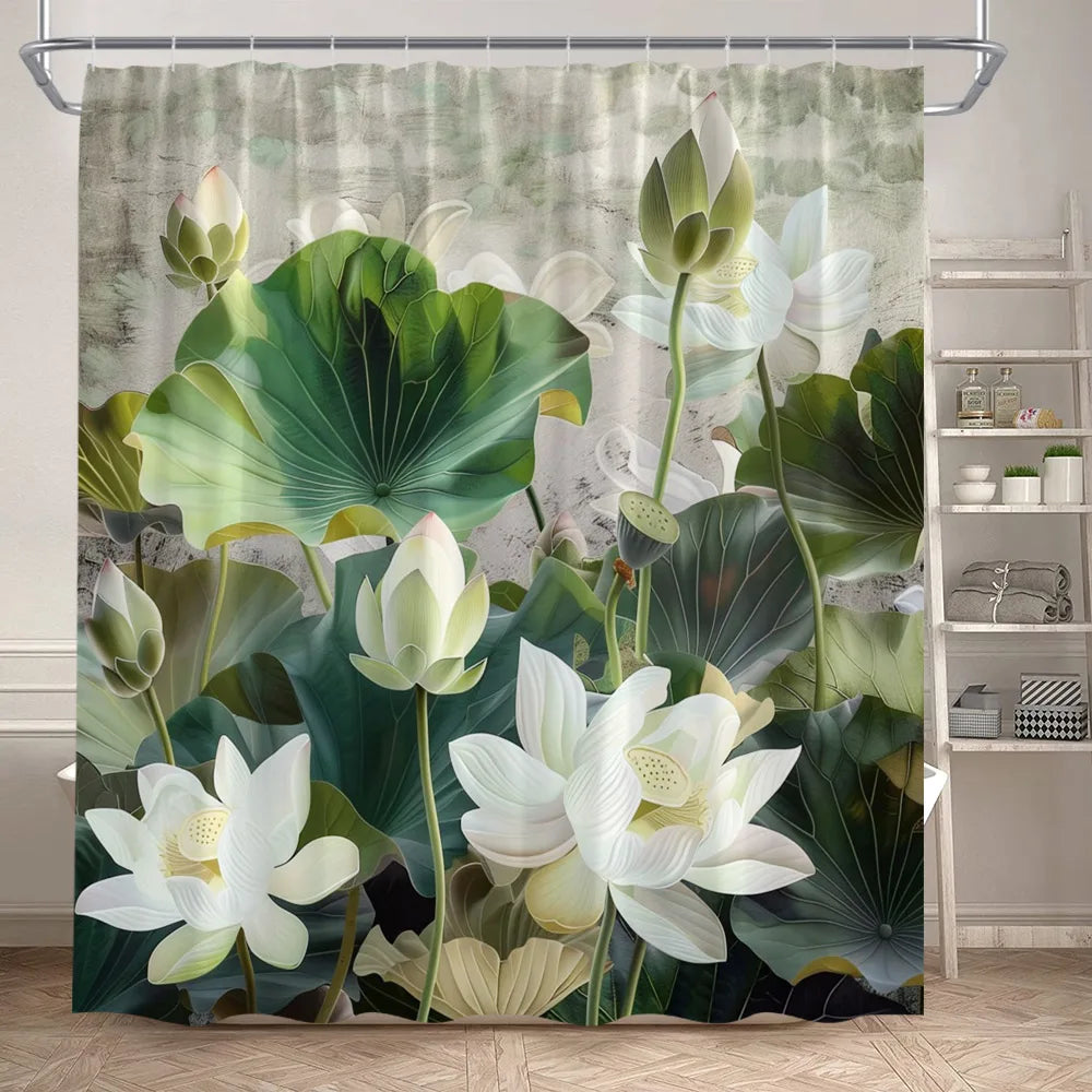 Lotus Shower Curtains
