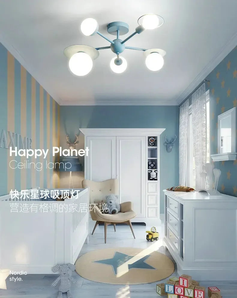 LED Blue Pink Ceiling Light