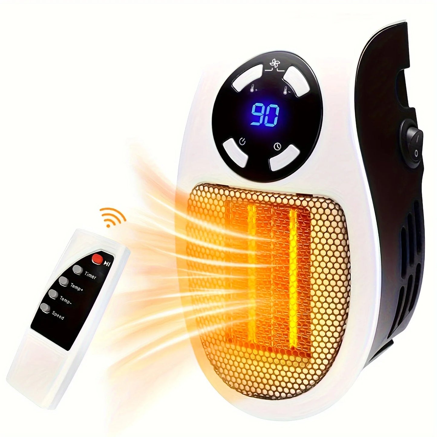 Heater Portable Electric Heater Plug-in Wall Mounted