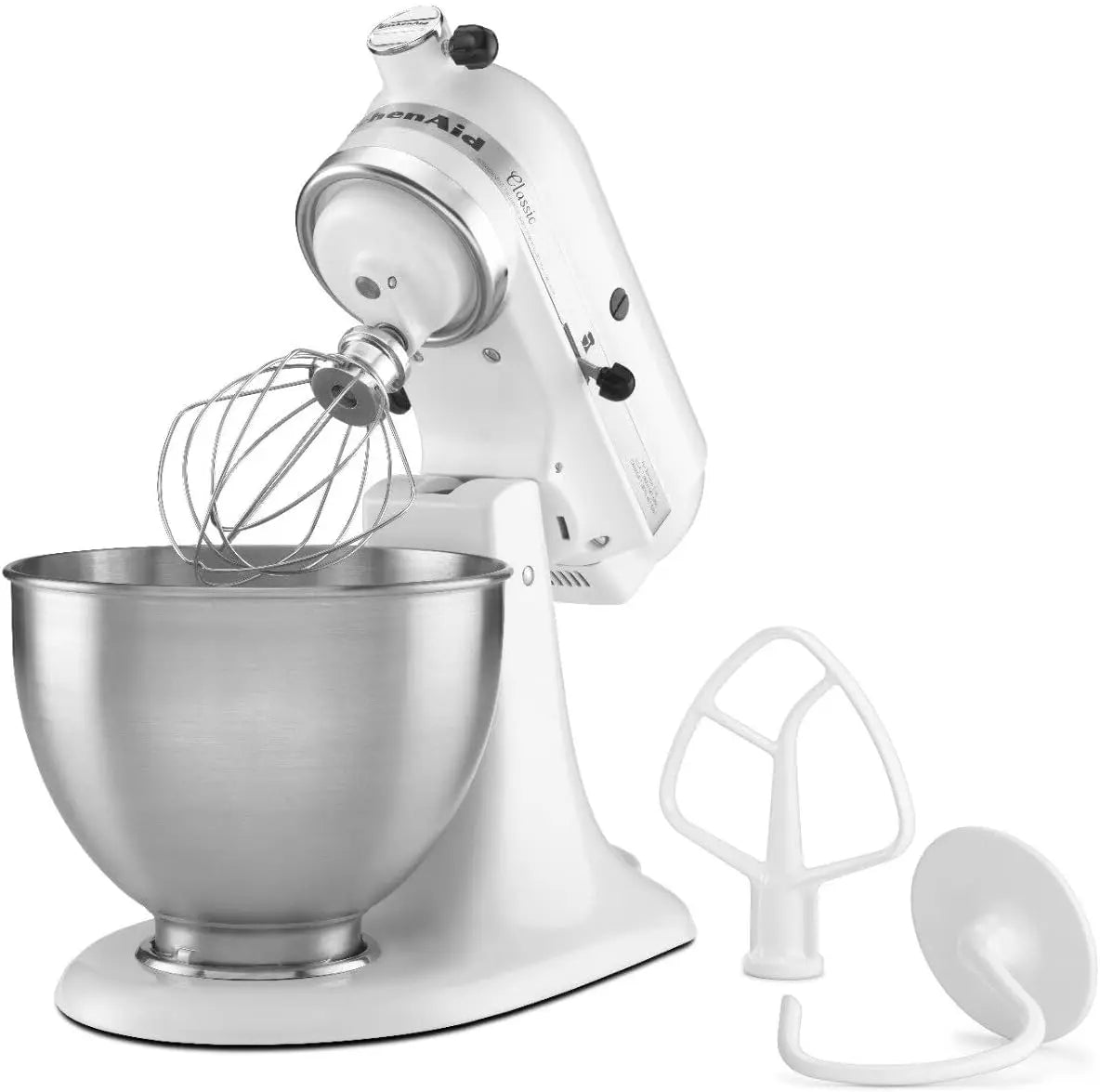 Classic Series 4.5 Quart Tilt-Head Stand Mixer K45SS, White
