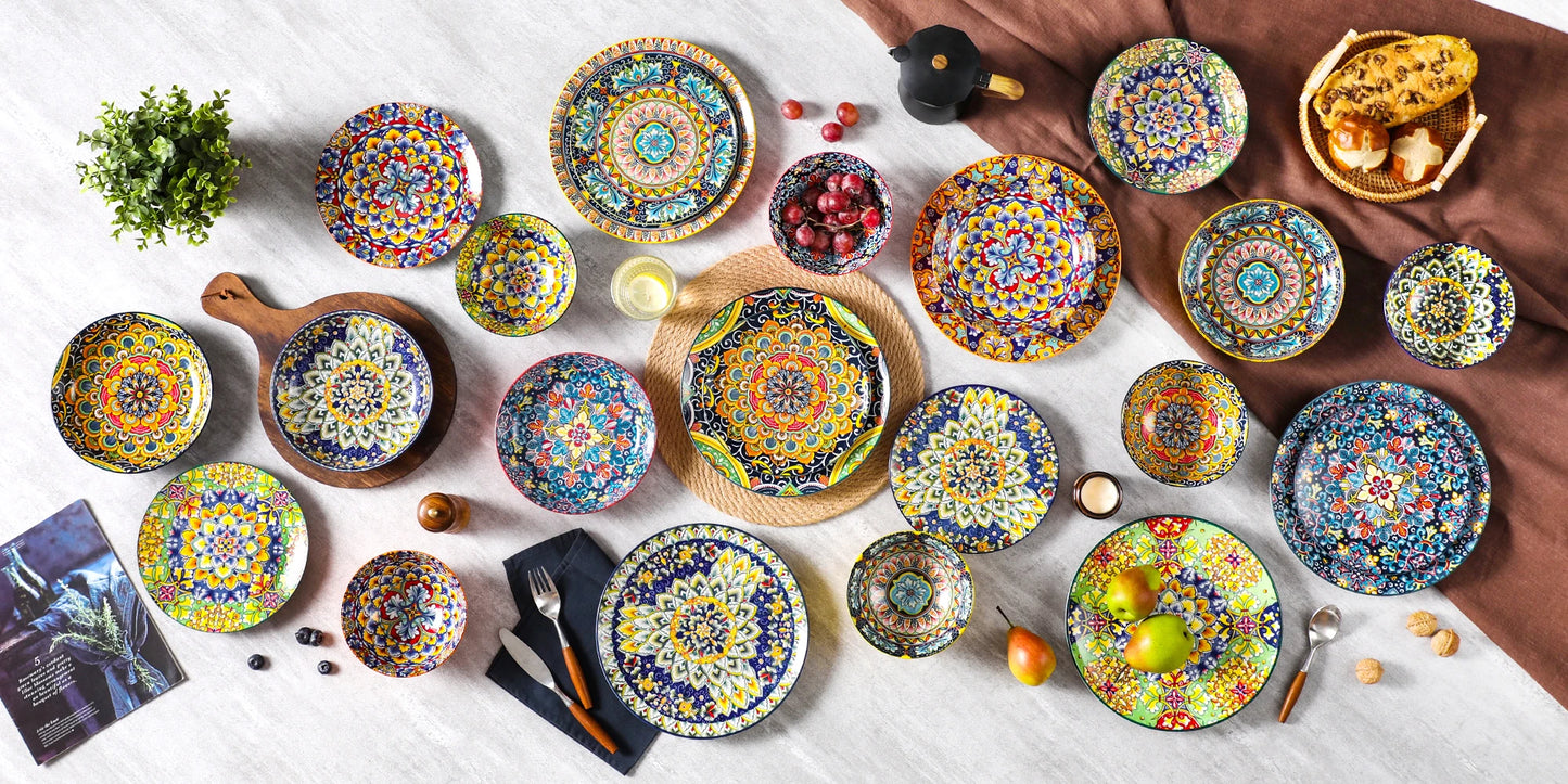 24 Piece Ceramic Dinnerware Set