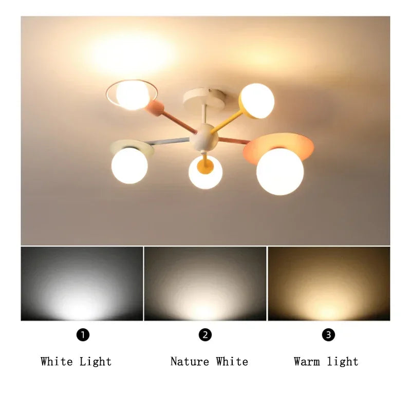 LED Blue Pink Ceiling Light