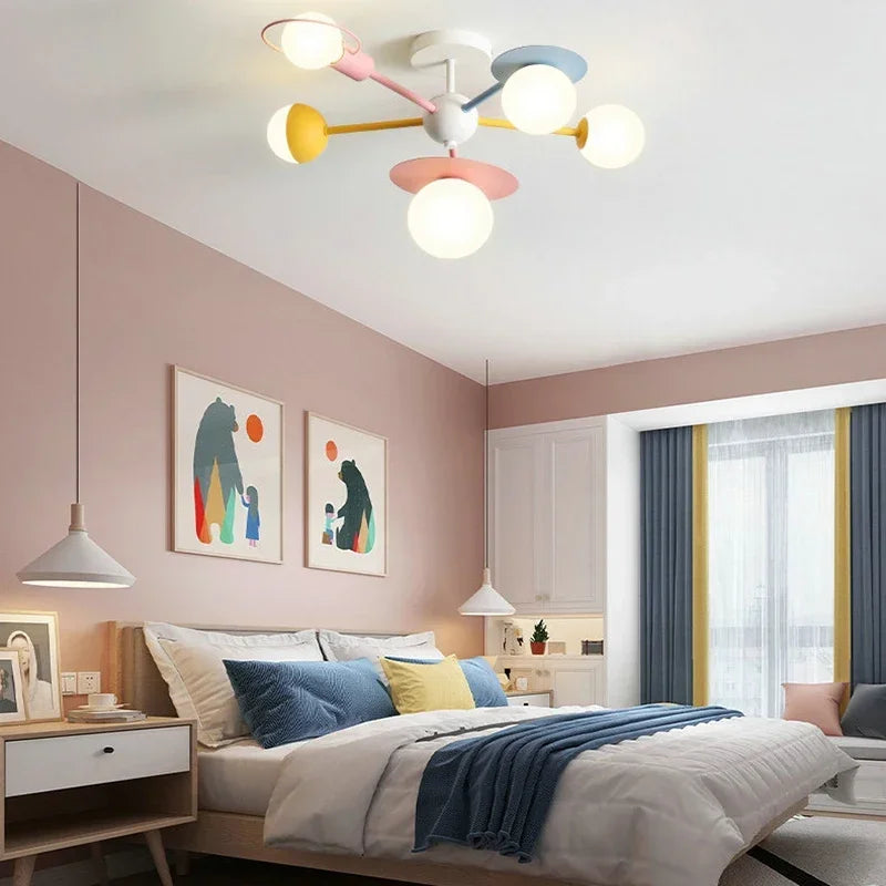 LED Blue Pink Ceiling Light