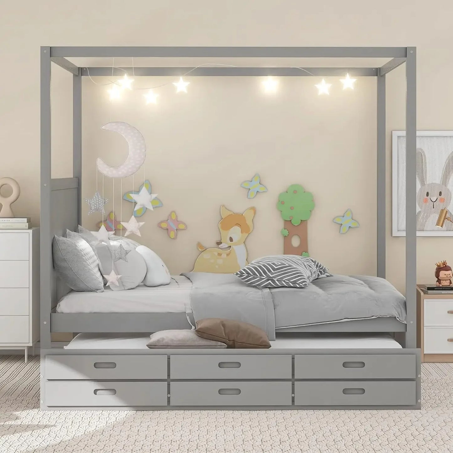 Platform Bed With Twin Trundle