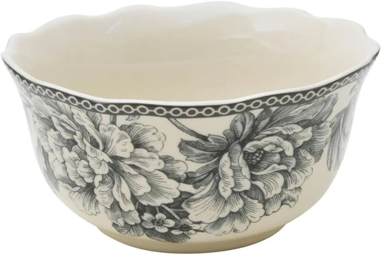 White and Grey Porcelain Dinnerware Set