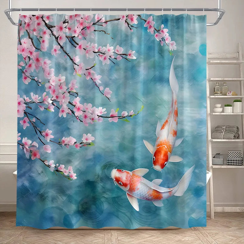 Lotus Shower Curtains