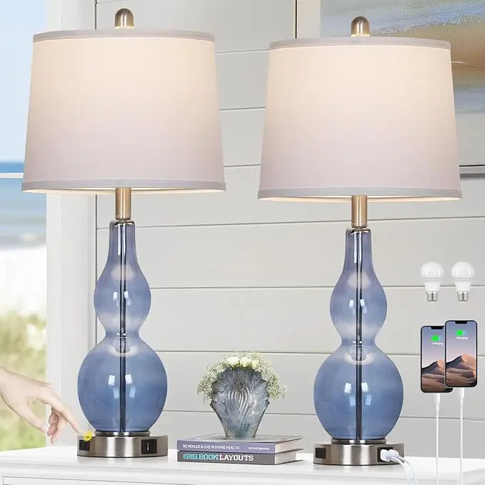 26 Coastal Glass Dimmable Touch Lamps