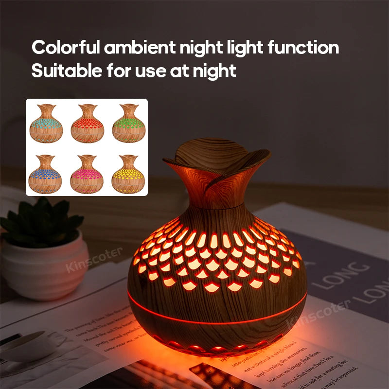 Wood Grain Humidifier Aroma Diffuser