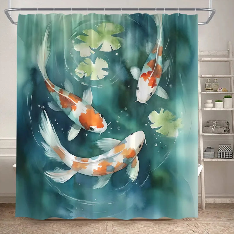 Lotus Shower Curtains