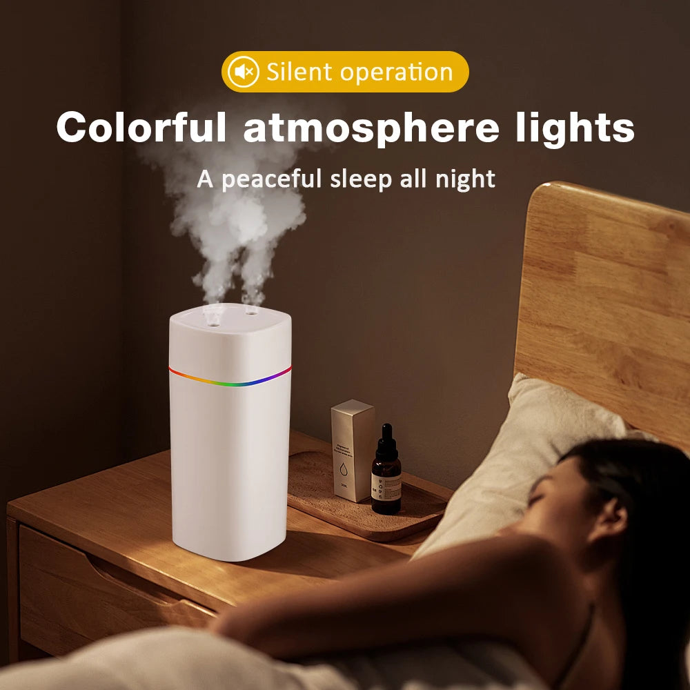 600ml Water Air Humidifier Fog Steam Spray Aroma Diffuser