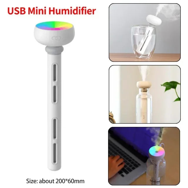 Mushroom Rain Air Humidifier Rain Cloud Design Colorful Night Light
