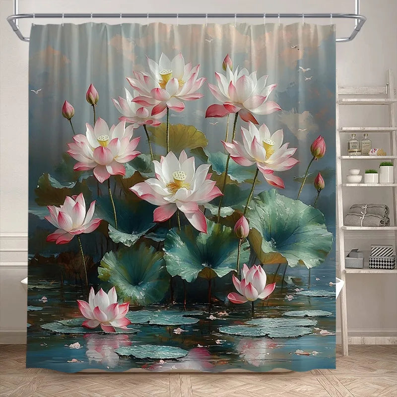 Lotus Shower Curtains