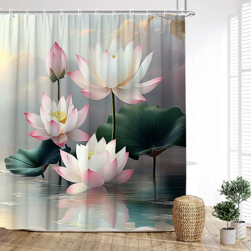 Lotus Shower Curtains
