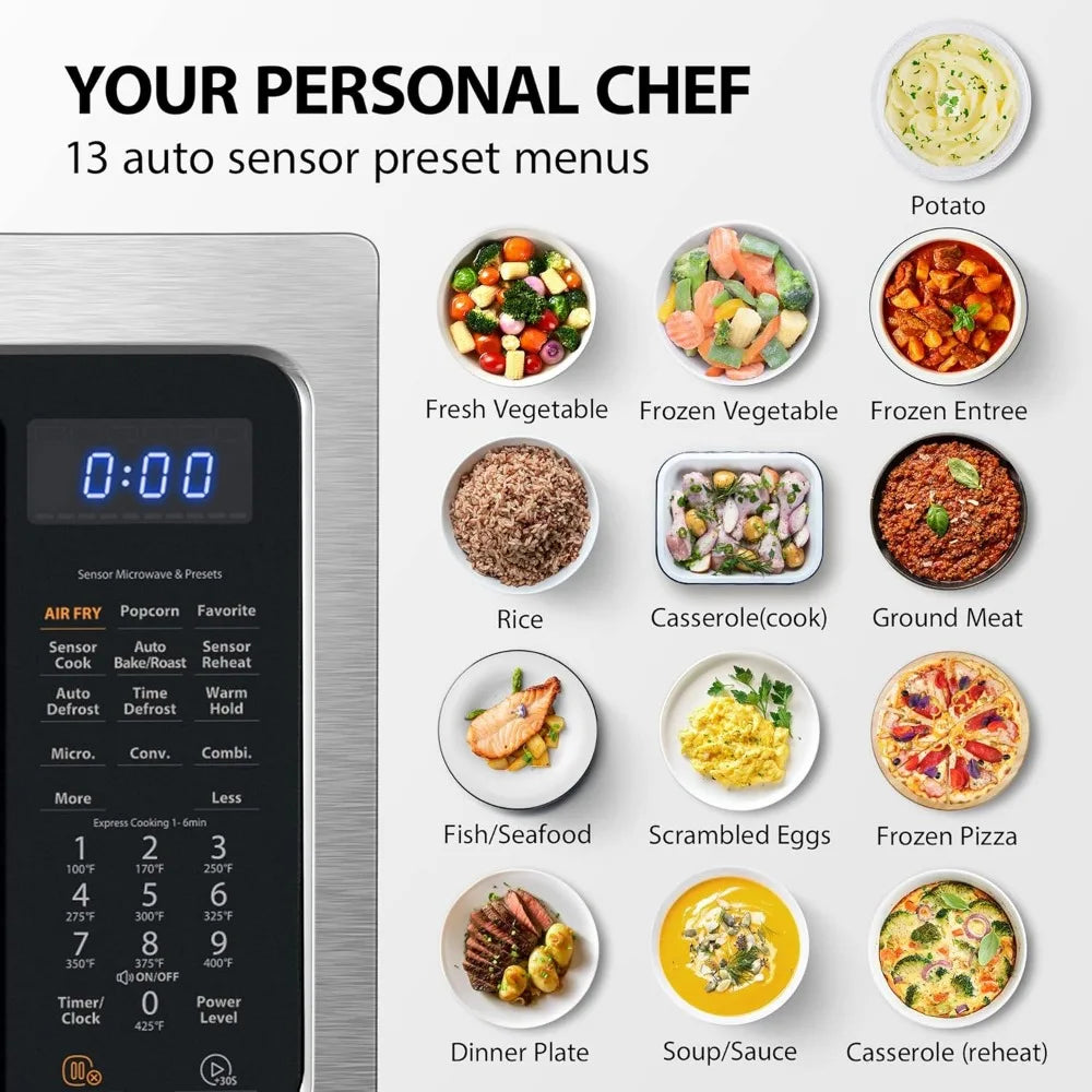 4-in-1 Countertop Microwave Oven,
