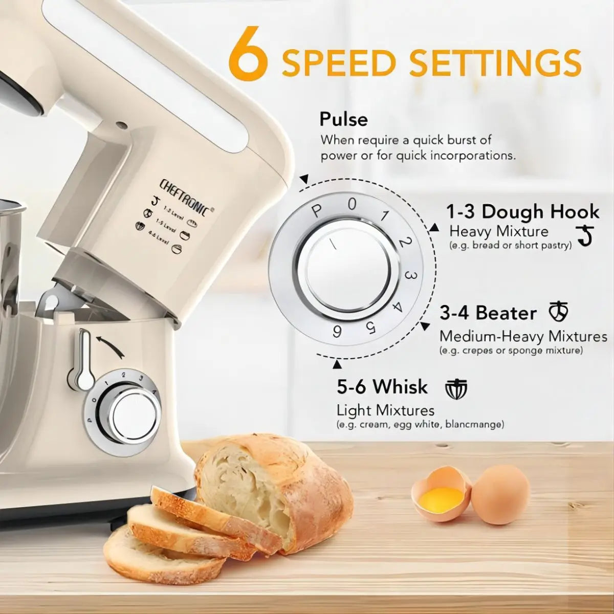 Tilt-head Kitchen Electric Dough Mixer