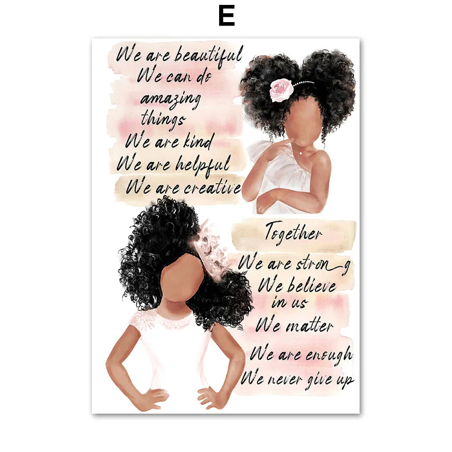 Black Cute Girl Ballet Castle Crown Wall Art Canvas Painting Nordic Posters And Prints Wall Pictures Baby Kids Room Decor