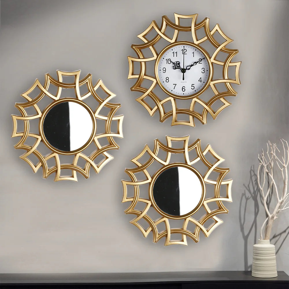 3 Pcs European Elegant Luxury Clock