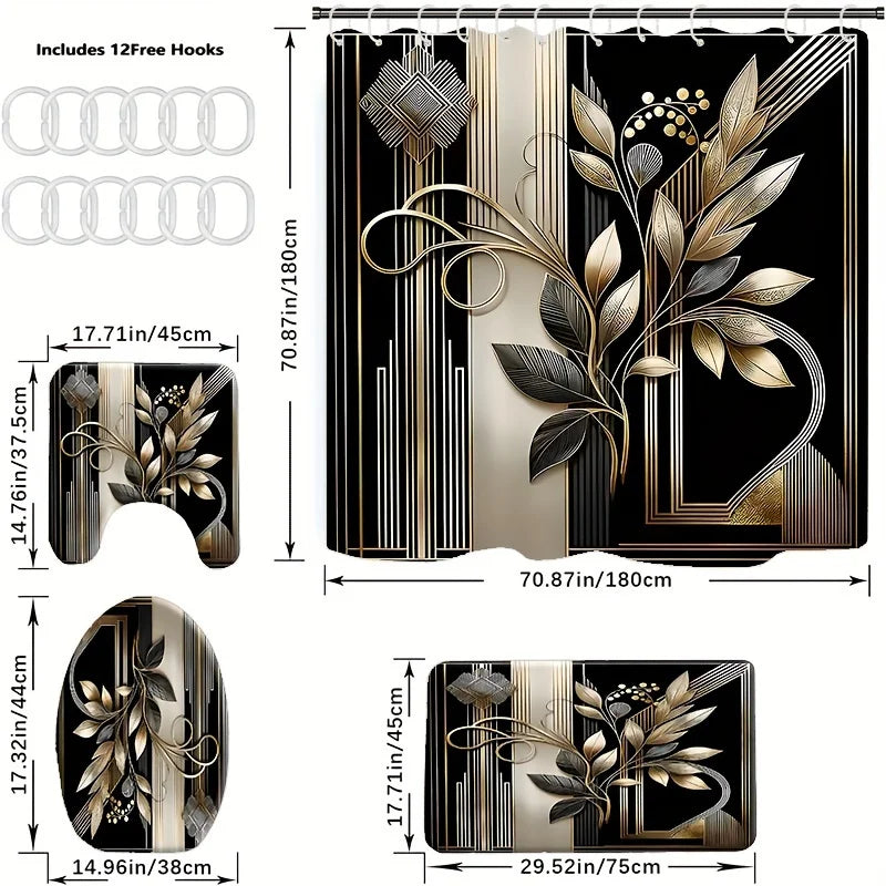 Waterproof Shower Curtain Sets