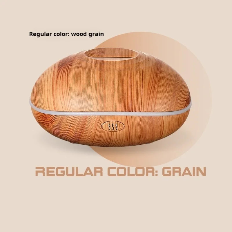 7 colores Fire Flame Wood grain aromatherapy Diffuser