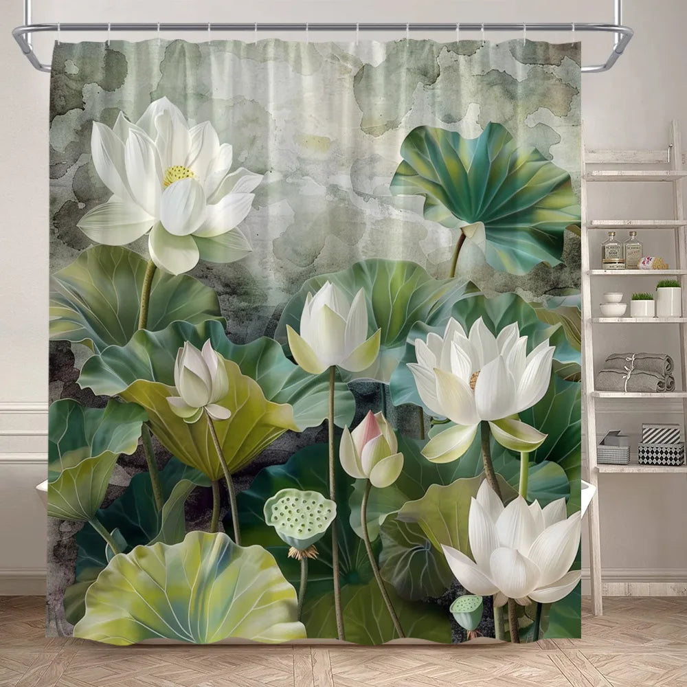Lotus Shower Curtains